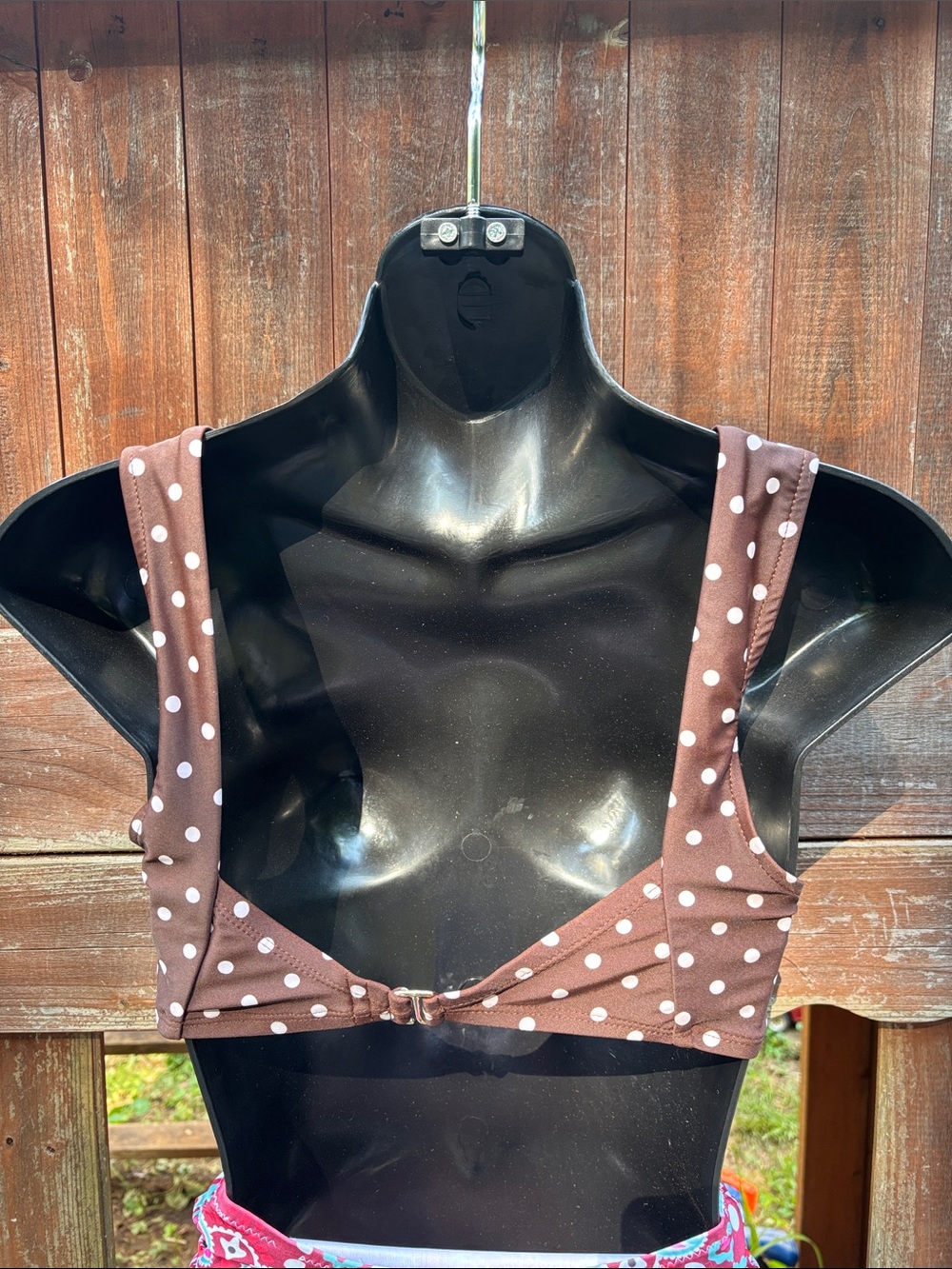 Time and Tru Brown Polka Dot Bikini Top - Picture 3 of 11